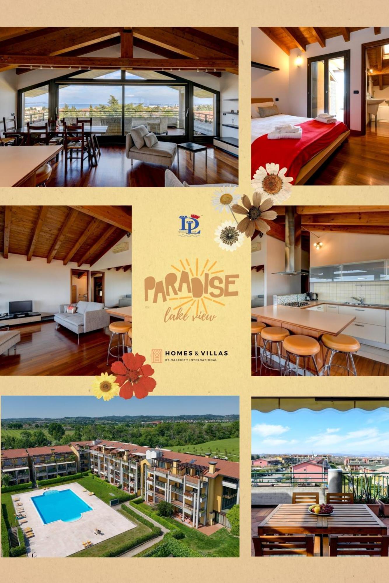Desenzanoloft Official Partner Marriott Homes & Villas - Paradise Lake View In A 5 Pools Exclusive Residence Desenzano del Garda Exterior foto